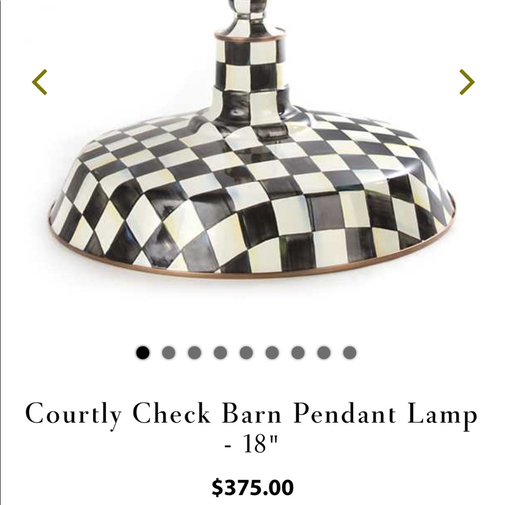 Mackenzie-Child’s Courtley Check Pendent Lights